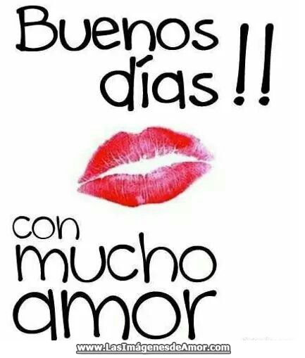 Imagenes de Buenos dias Amor con labial