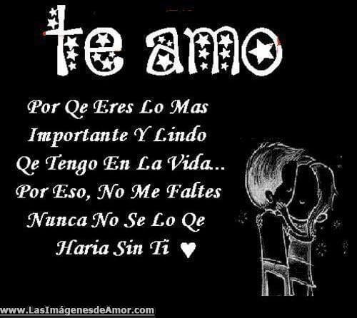 te amo mucho tipo emo