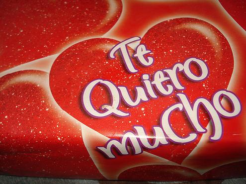 te quiero mucho con un corazon