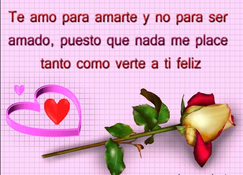 te amo para ser amado