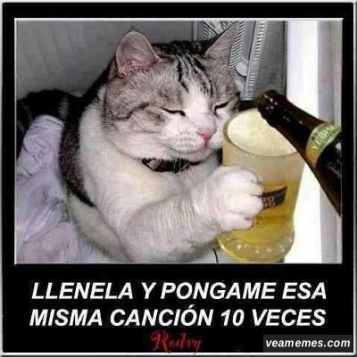 Llénela y póngame la canción
