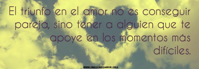 el triunfo en el amor no es conseguir pareja