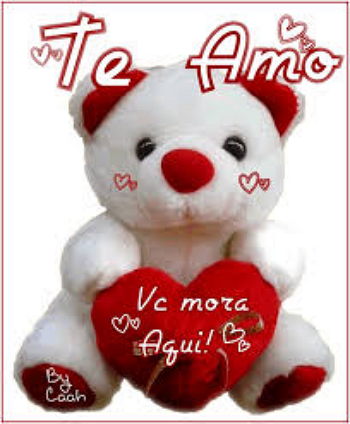 te amo con un osito