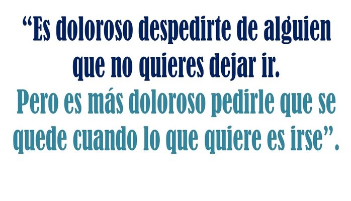 Imágenes de amor no correspondido, Es doloroso