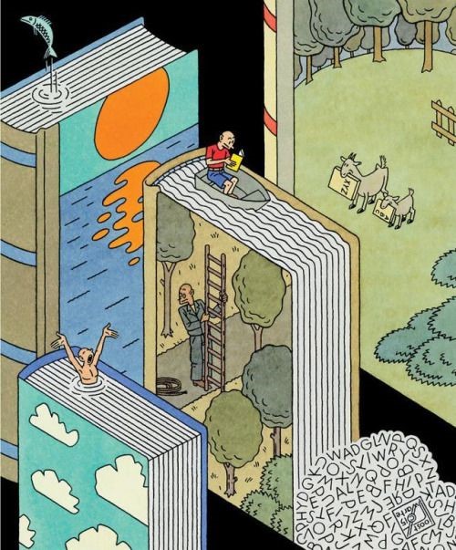 Imágenes de amor por los libros caricatura