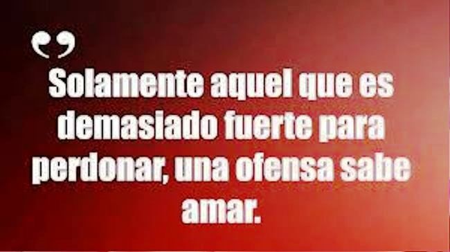 Solamente fuerte para perdonar