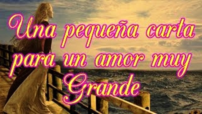 Una pequeña carta