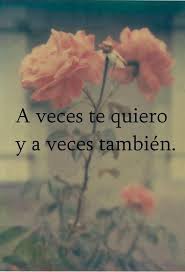 a veces te quiero y aveces también