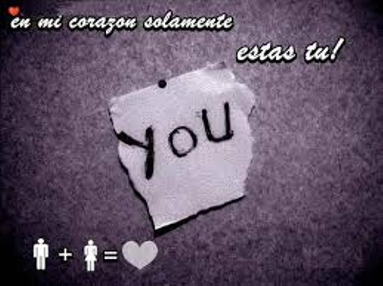 en mi corazón solamente estás tú