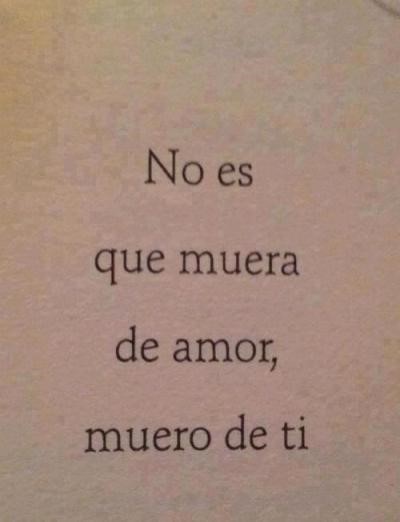 muriendo de amor por ti