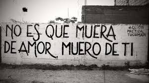 no es que muera de amor muero de ti