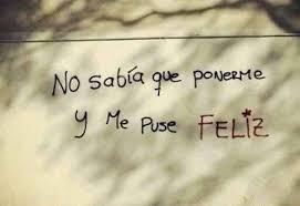 no sabía qué ponerme y me puse feliz