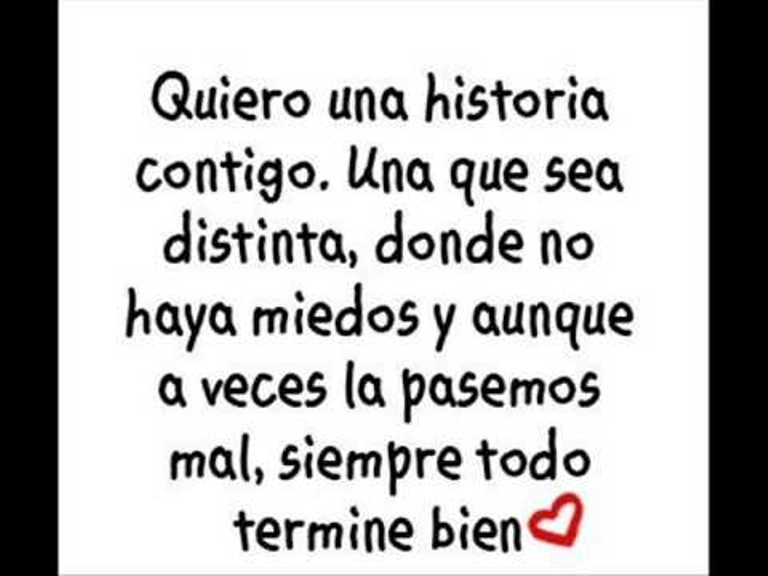 quiero una historia contigo