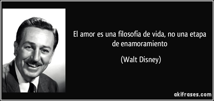El amor es una filosofía de vida, no una etapa del enamoramiento