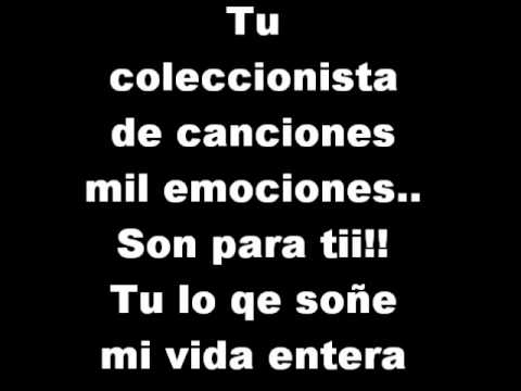 Tu coleccionas canciones