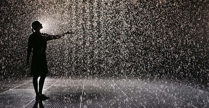 The Rain Room Is Unveiled At The Curve Inside The Barbican Centre