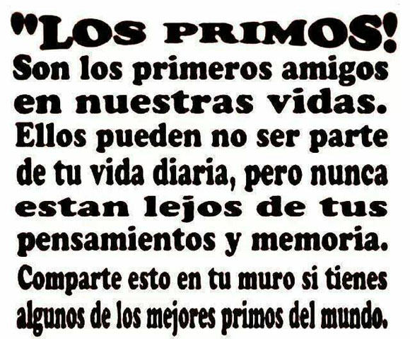 Imágenes de cariño para los primos