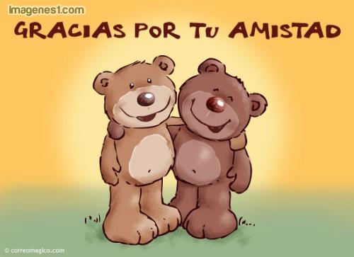 gracias por tu amistad