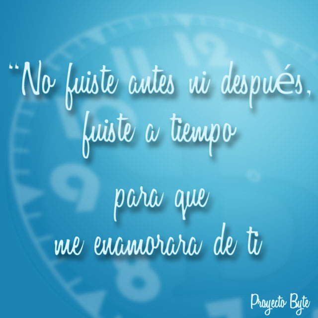 no fuiste antes