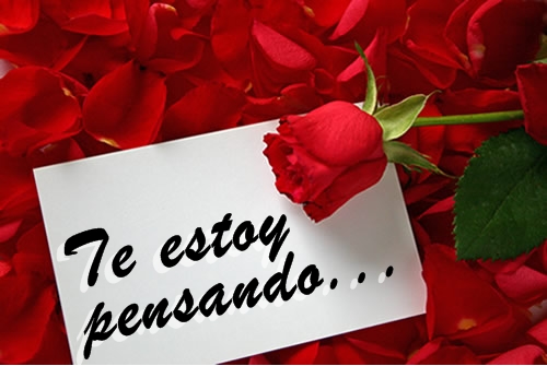 te estoy pensando