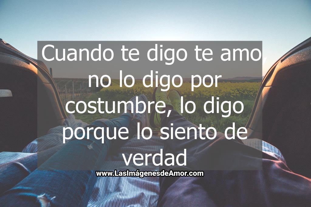 Imagenes de amor cuando te digo te amo