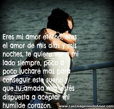 Imagenes con frases de eres mi amor eterno