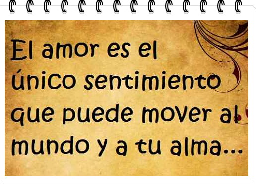 El amor puede mover el mundo