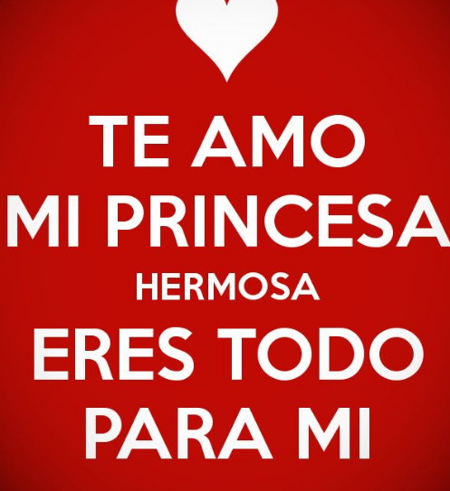 imagenes color rojo te amo mucho princesa