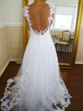 Vestidos para bodas abierto de atras