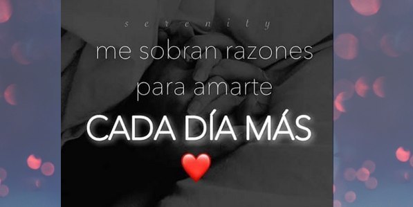 Me sobran las razones para amarte cada vez mas imagen