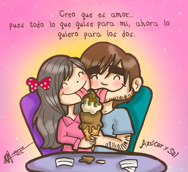 Imagenes de amor en caricaturas lindas