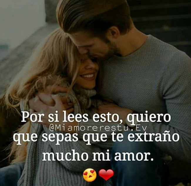 Te extraño imagen para dedicar
