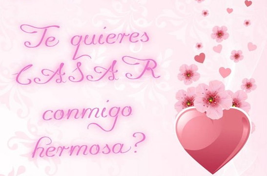 Te quieres casar conmigo propuesta