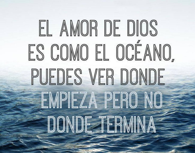 El amor de dios es como el oceano