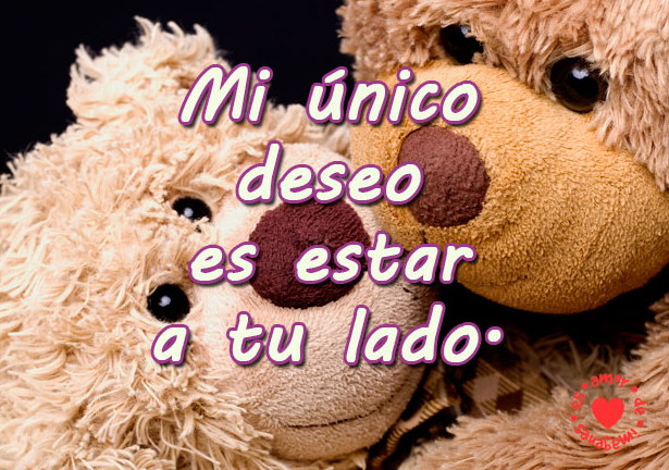 Imagenes de amor con ositos y frases estar a tu lado