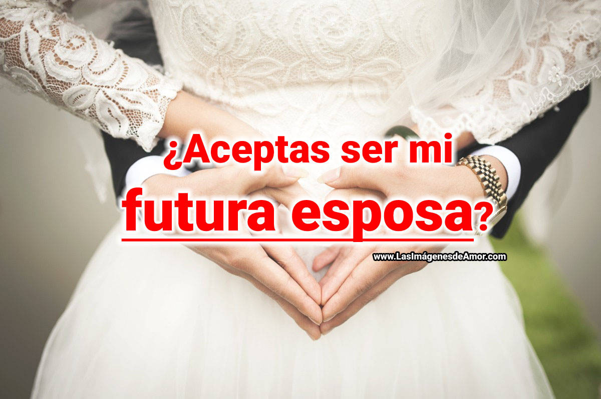 Aceptas ser mi futura esposa imagen de amor