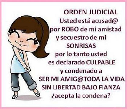 Imagenes para amigas orden judicial