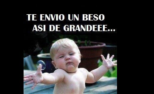 Te mando un beso imagen con un niño