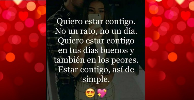 Quiero estar contigo siempre imagen de amor