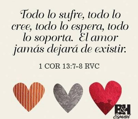 El amor todo lo sufre todo lo soporta