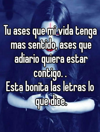 Tu haces que quiera estar contigo